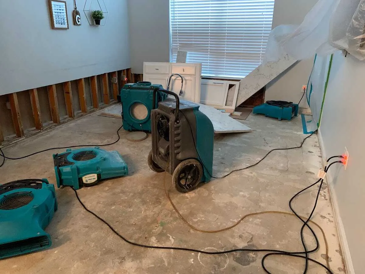 Dehumidifier in flood-cut room for Water Extraction & Removal in Ketchikan